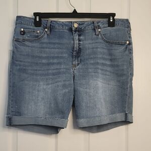 Seven7 Women's Denim Blue Shorts